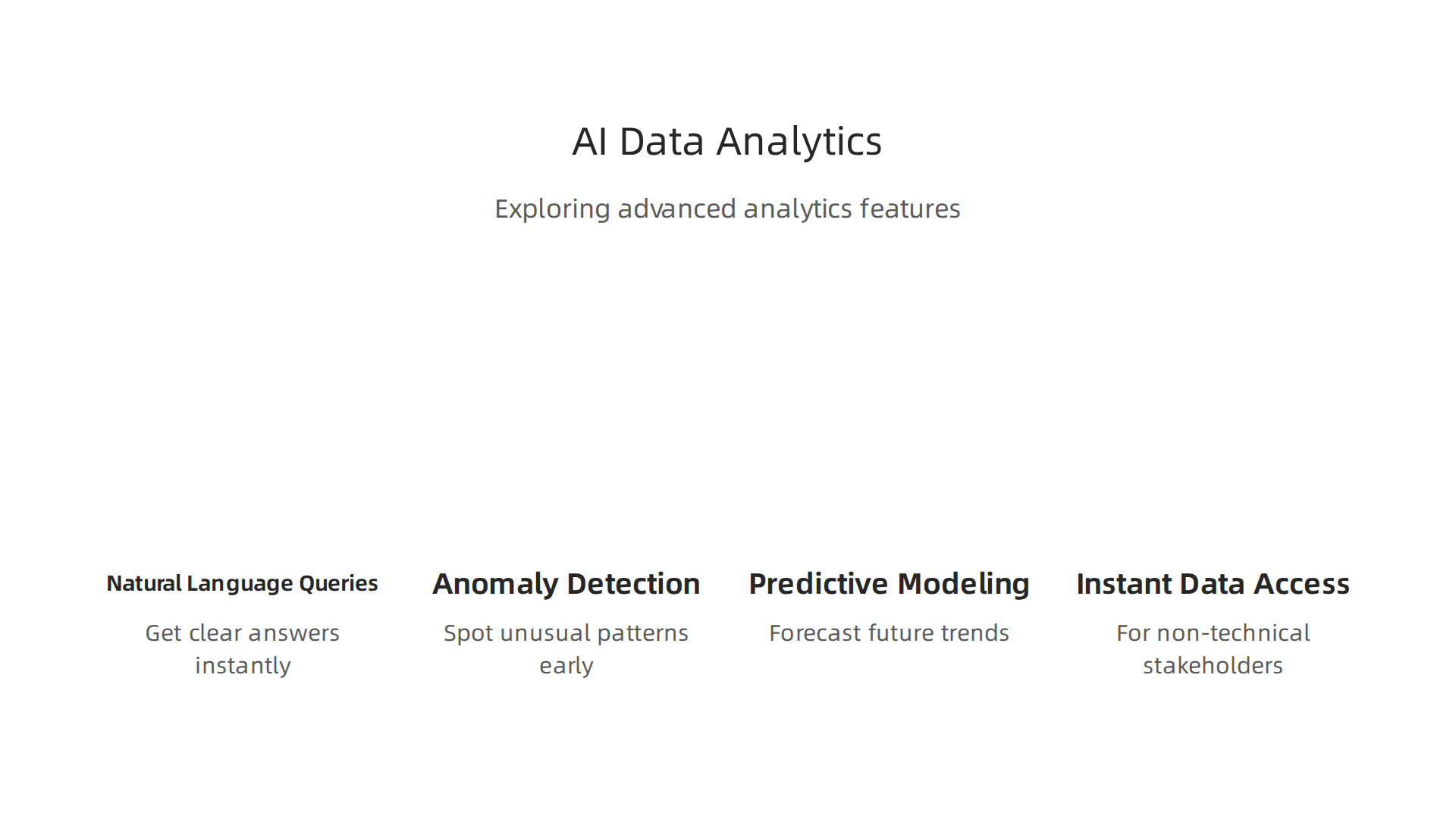Exploring the advanced functionalities of AI-driven data analytics and business intelligence.