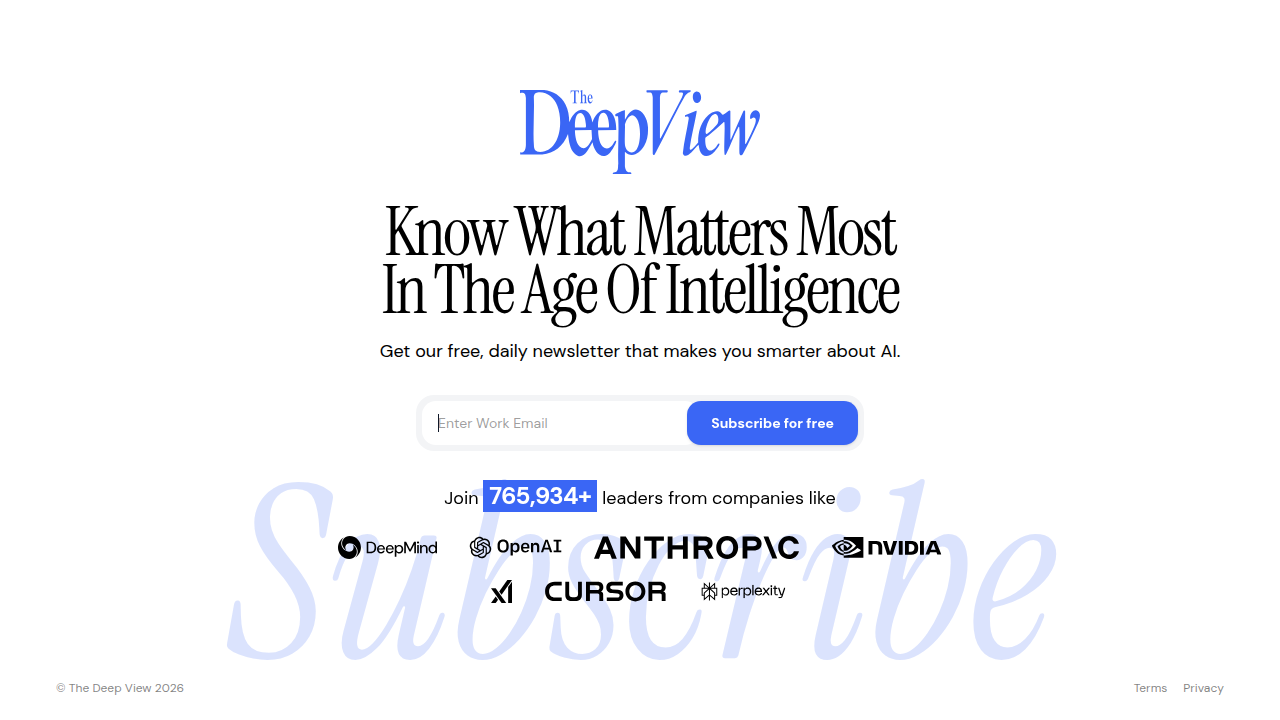 The Deep View provides daily AI updates to help professionals stay current with industry shifts.
