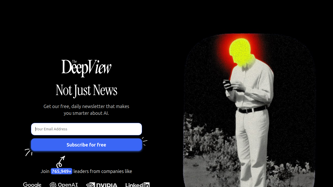 The Deep View Newsletter provides daily updates on AI breakthroughs and market trends.
