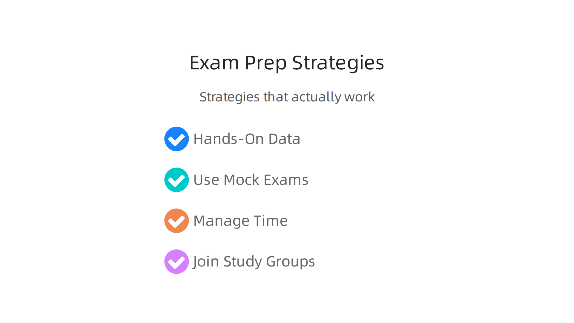 Effective strategies to prepare for data analytics certification exams, focusing on hands-on practice, mock tests, time management, and community engagement.