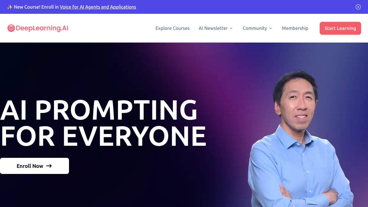 Deeplearning.ai offers specializations and courses to complement theoretical knowledge from textbooks.