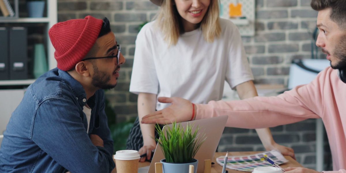 A team collaborates to assess and select the most suitable AI platform for their specific business needs.