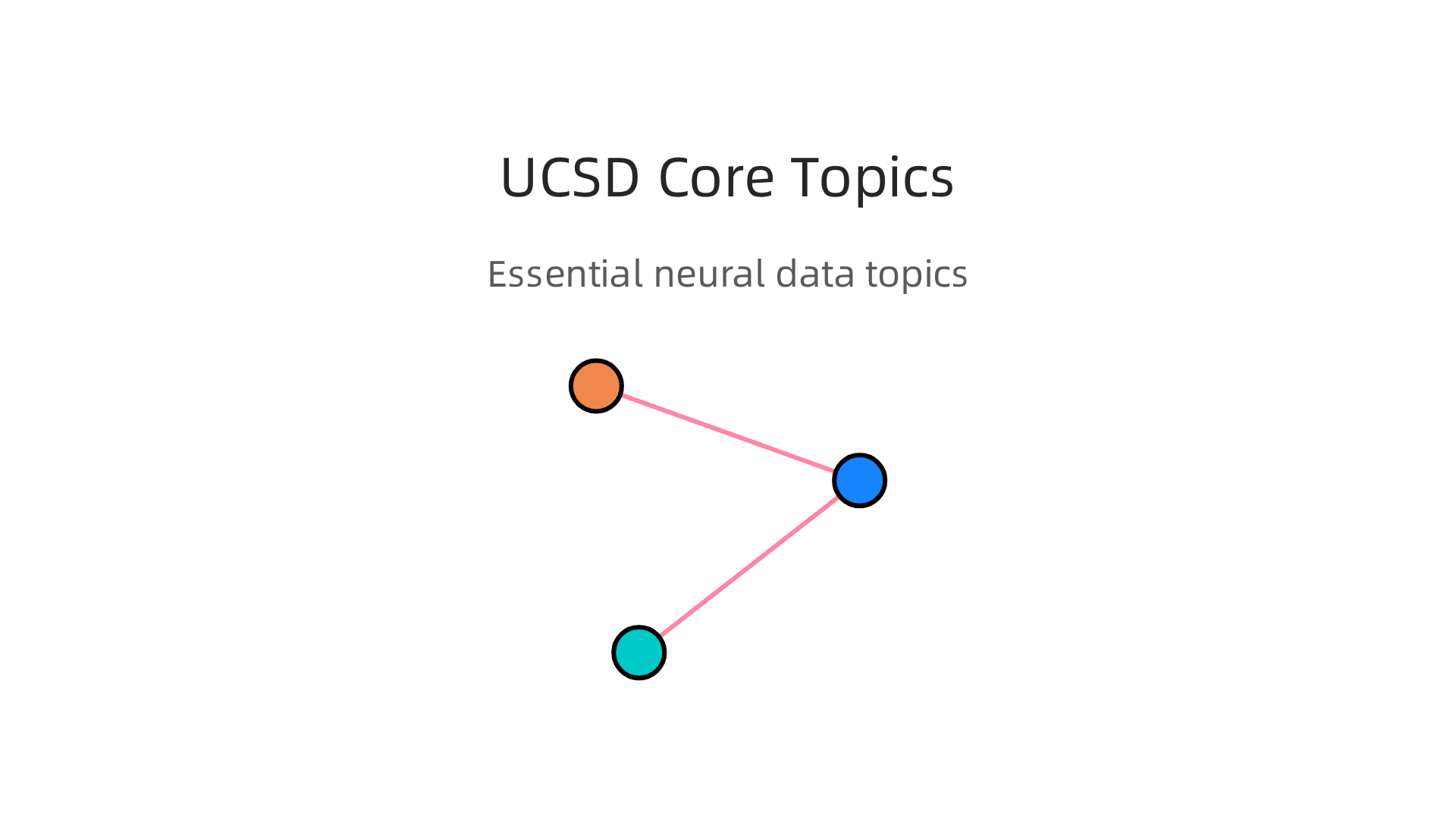 Key technical topics forming the core curriculum for neural data science programs at UCSD, crucial for analyzing complex brain data.